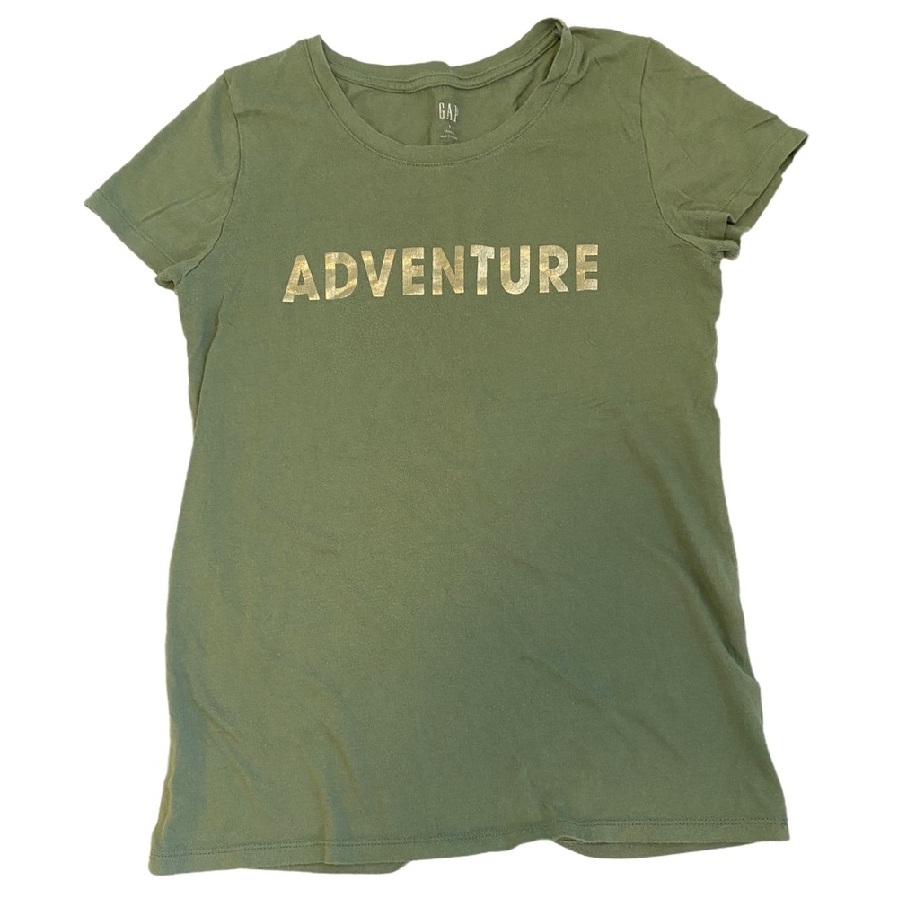 GAP Women’s Green Adventure Short Sleeve Tee Size S